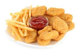 chicken nuggets with fries